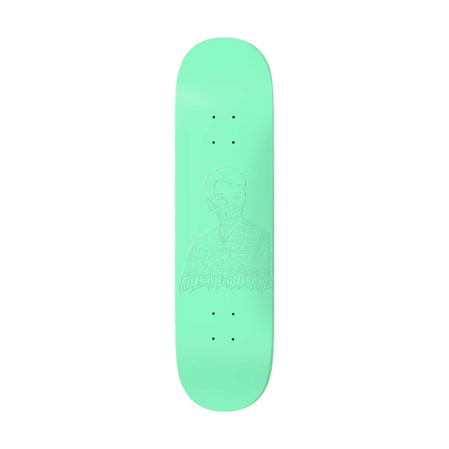 Fucking Awesome Gino Lannucci Embossed Photo Teal 8.0" Deck - Venue Skateboards