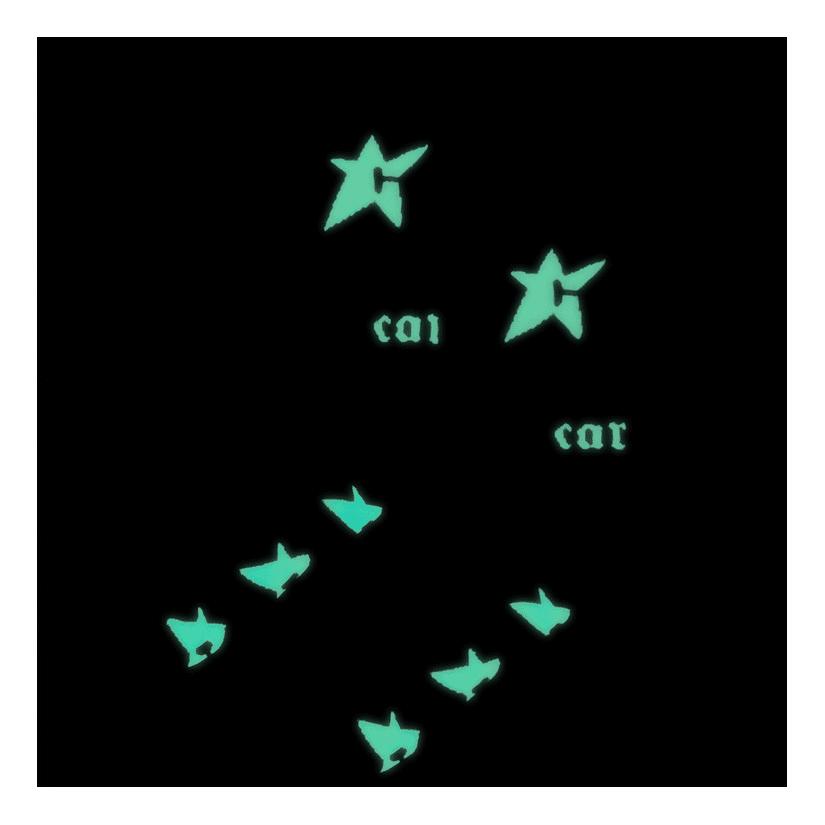Carpet C-Star Glow In The Dark Socks White - Venue Skateboards