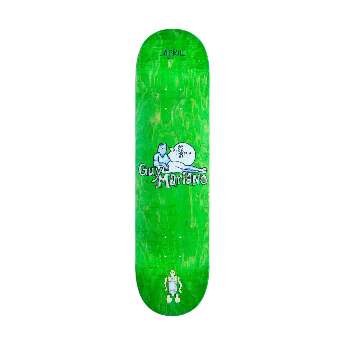 April Guy By Gonz Green Deck 8.25&quot; - Venue Skateboards