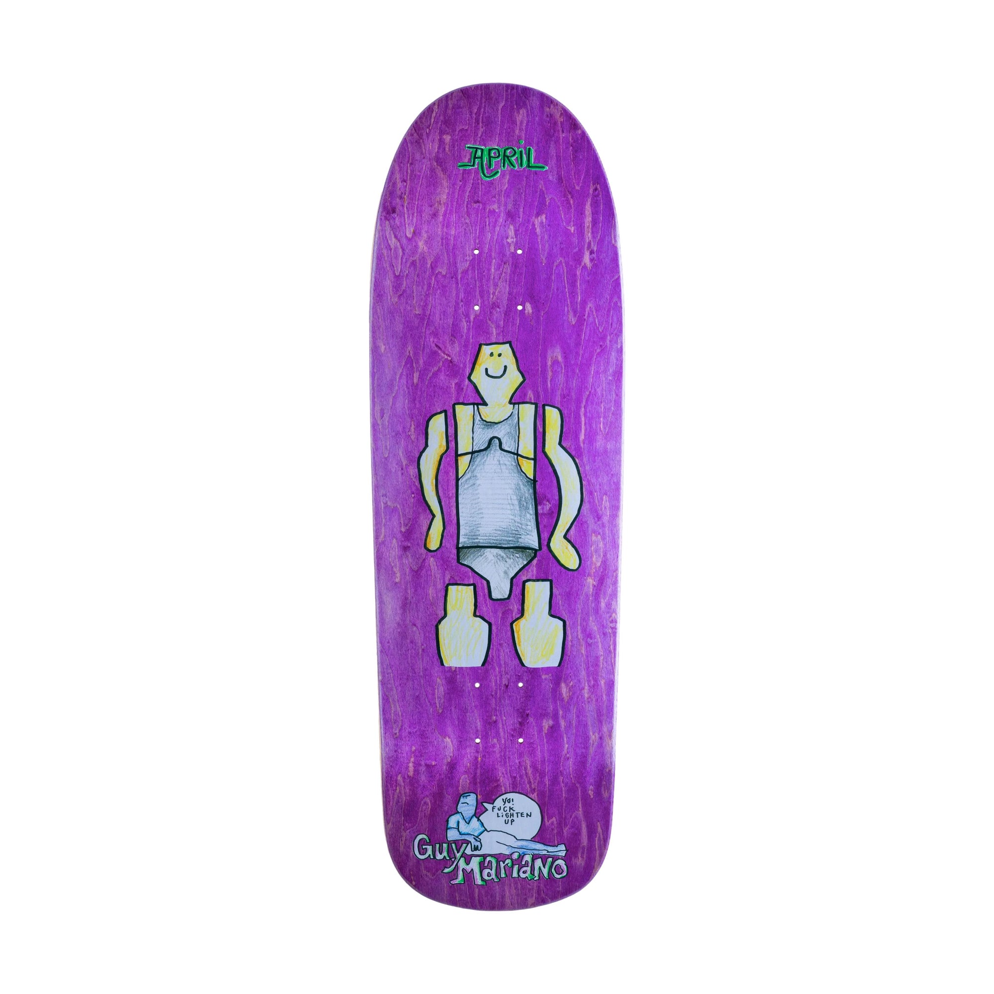 April Guy By Gonz Purple Deck 9.6" - Venue Skateboards