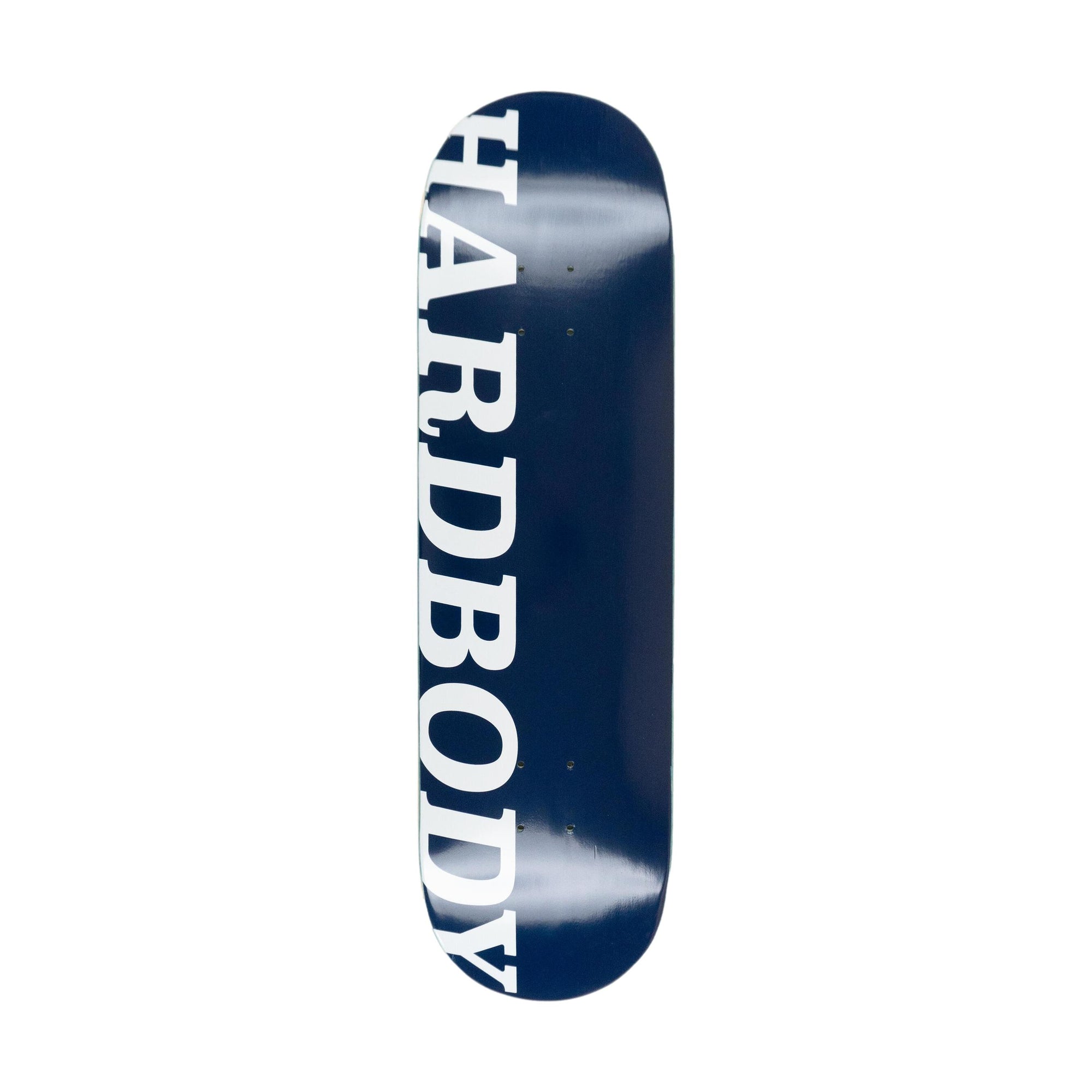 Hardbody Classic Logo Deck Navy/White 8.375" - Venue Skateboards