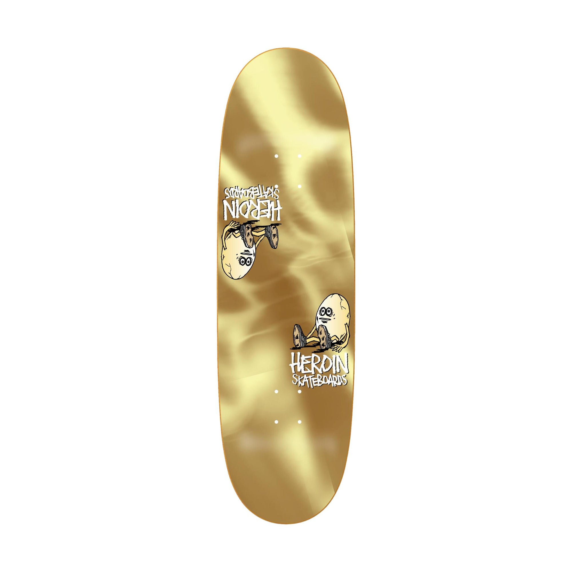 Heroin Symmetriacl Gold Egg 9.25" Deck - Venue Skateboards