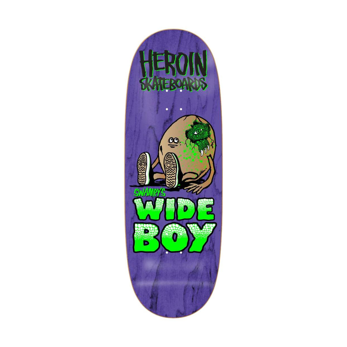 Heroin Swampy&#39;s Wide Boy 10.75&quot; Deck - Venue Skateboards