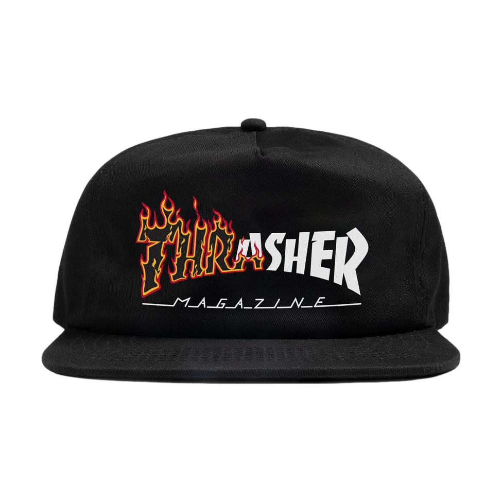 Thrasher Ignite Logo Snapback Black - Venue Skateboards