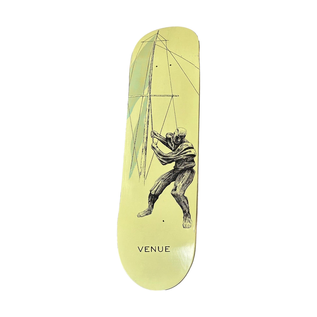 Venue James Center Pulling Yellow 8.3" Deck - Venue Skateboards