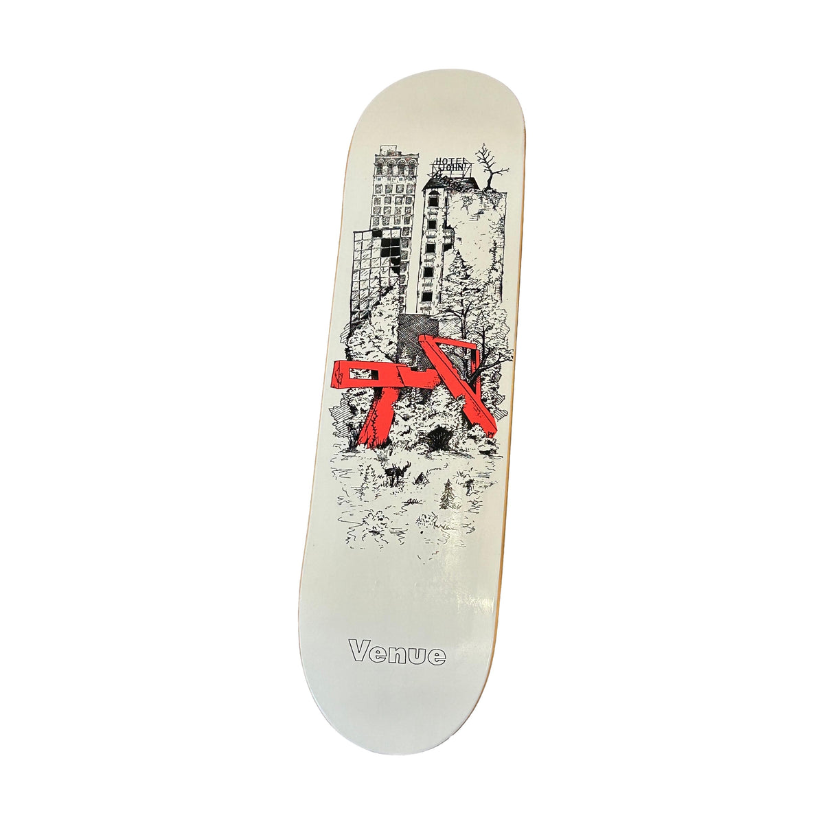 Venue Nations Red Sculpture 8.25" Deck - Venue Skateboards