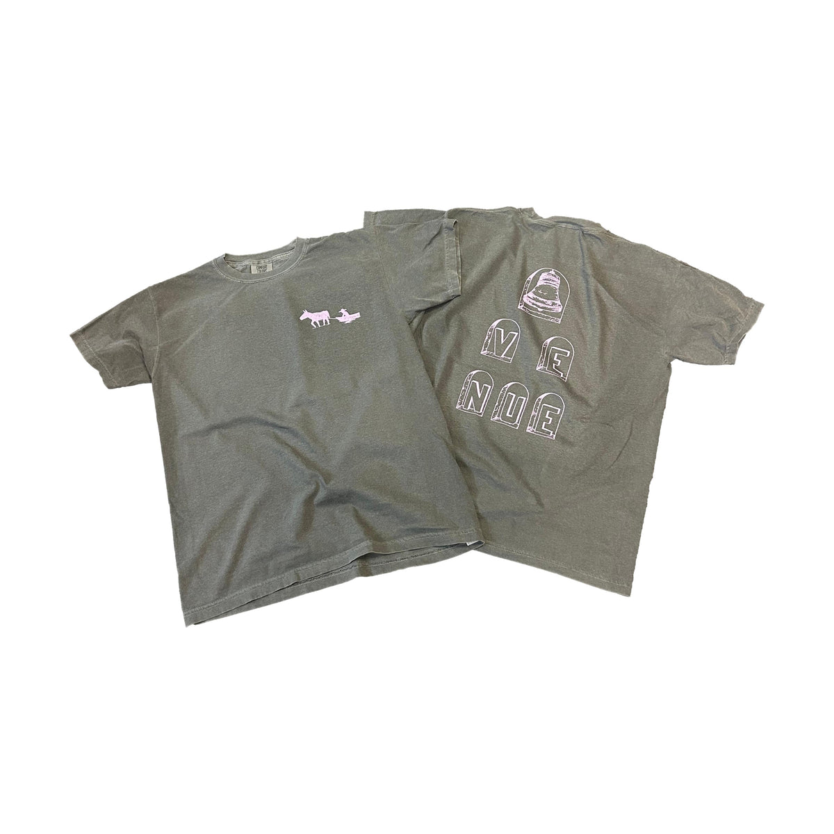 Venue James Center Donkey T-Shirt Pepper - Venue Skateboards