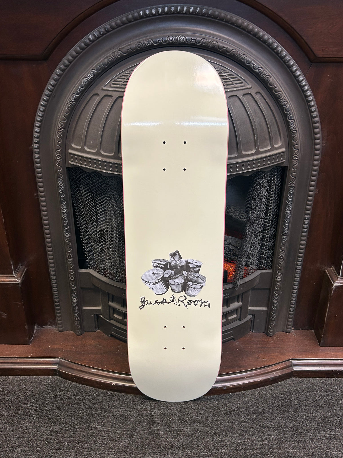 Guest Room Trashcan Logo 8.5" Deck - Venue Skateboards