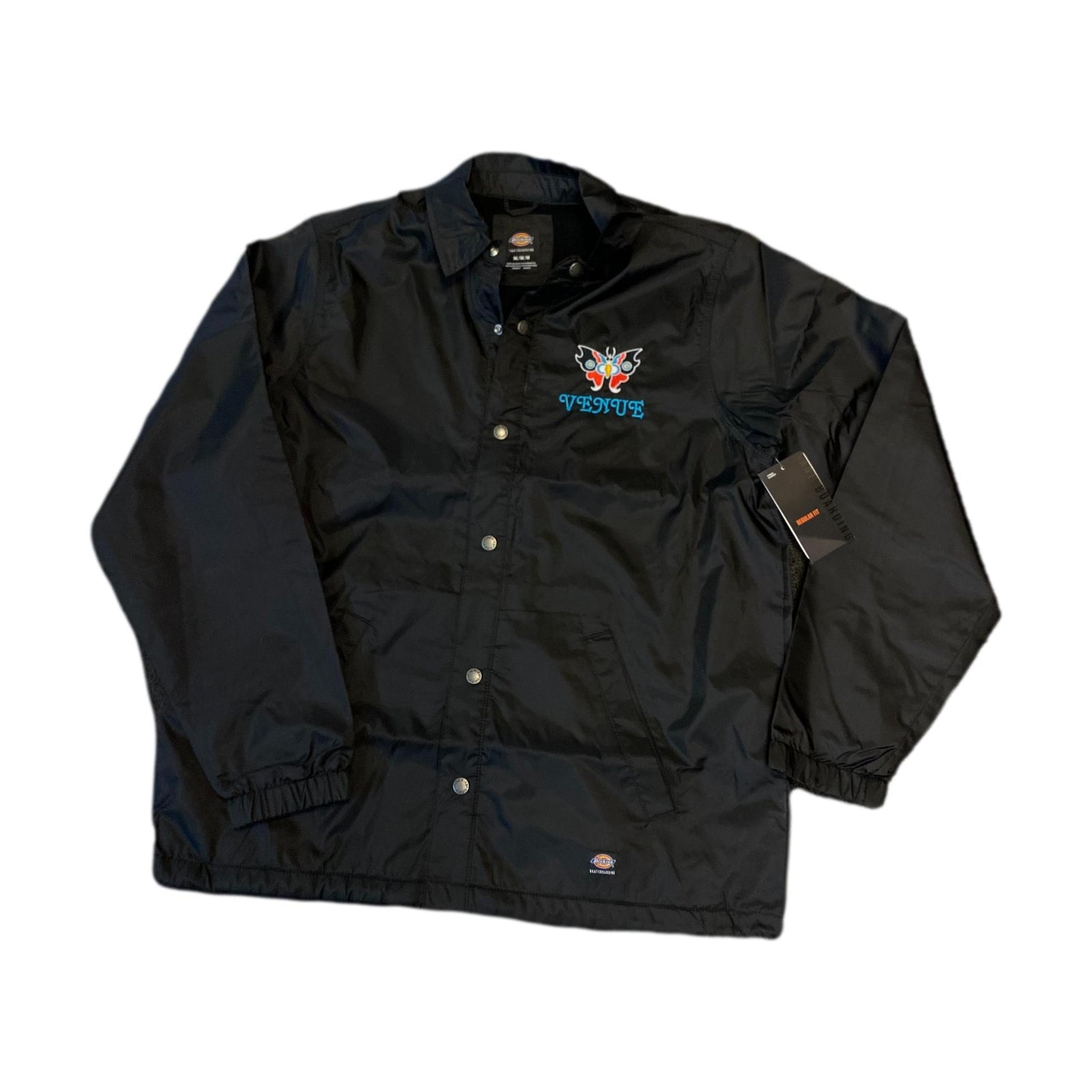 Dickies Men's Skateboarding Coaches Jacket Black - Venue Skateboards