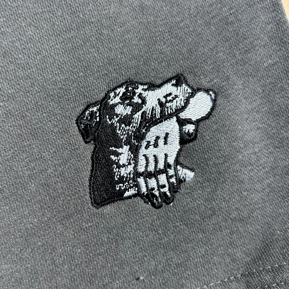 Venue Dog Logo Fleece Short Pigment Dyed Black
