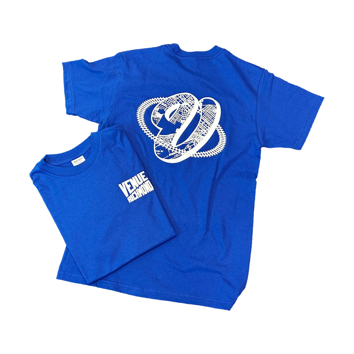 Venue Train Tracks T-Shirt Royal Blue - Venue Skateboards