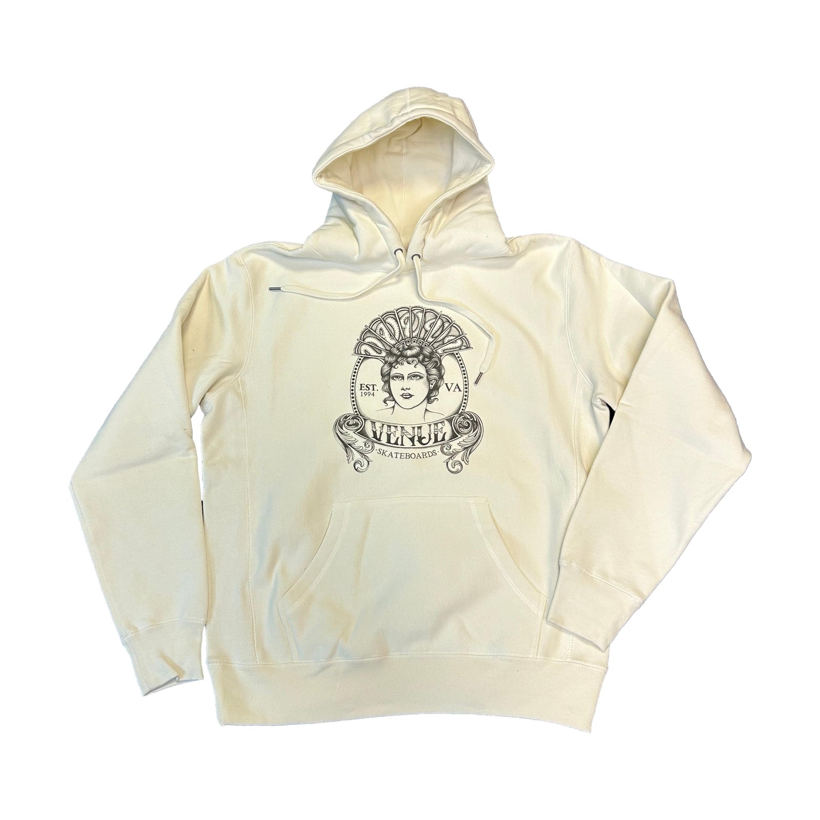 Venue 30 Year Premium Hooded Sweatshirt Bone - Venue Skateboards
