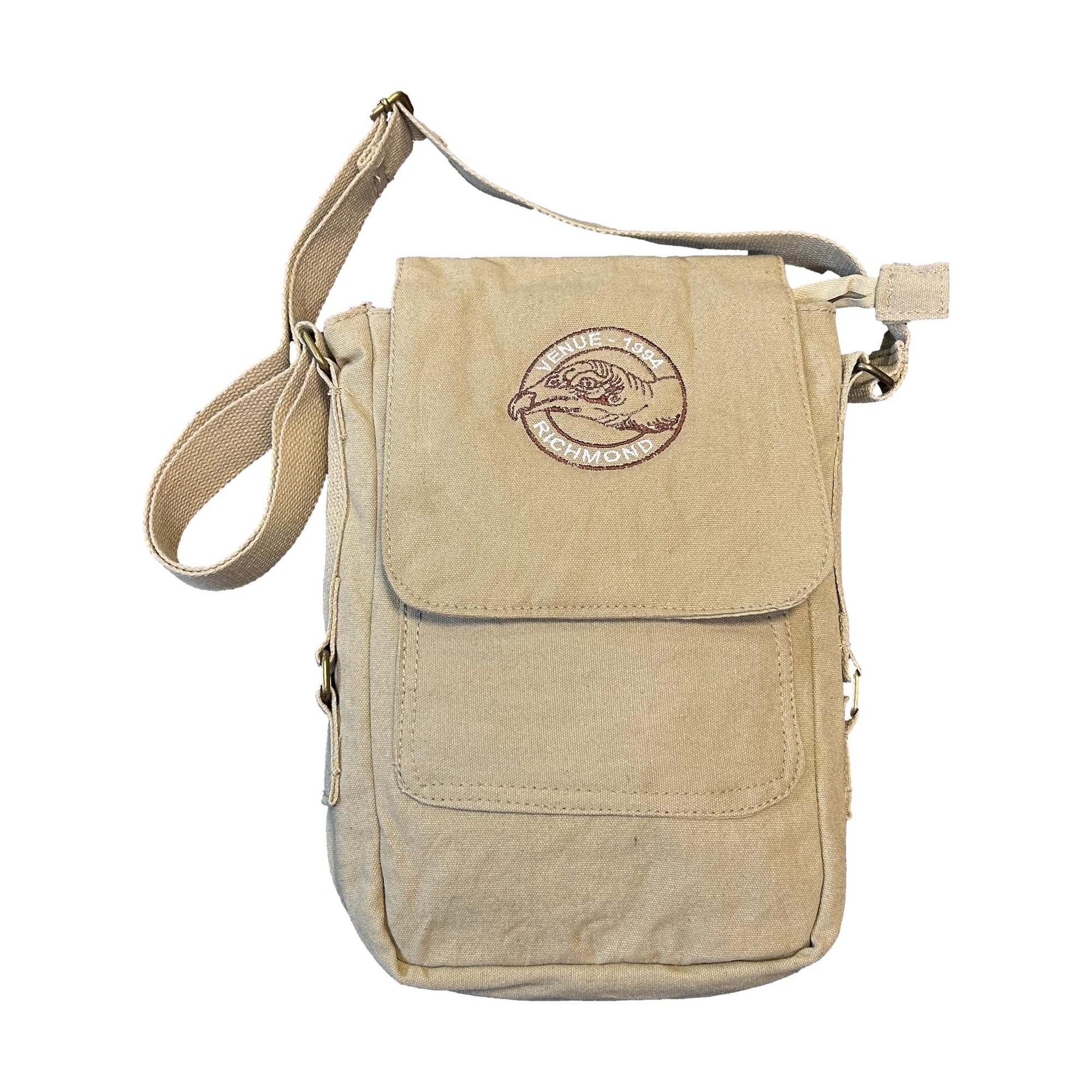 Venue Canvas Tech Bag Khaki - Venue Skateboards