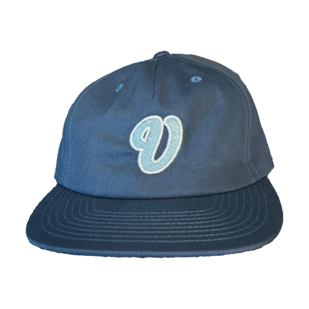 Venue Cursive V Unstructured Pinch Front Hat Sea Blue