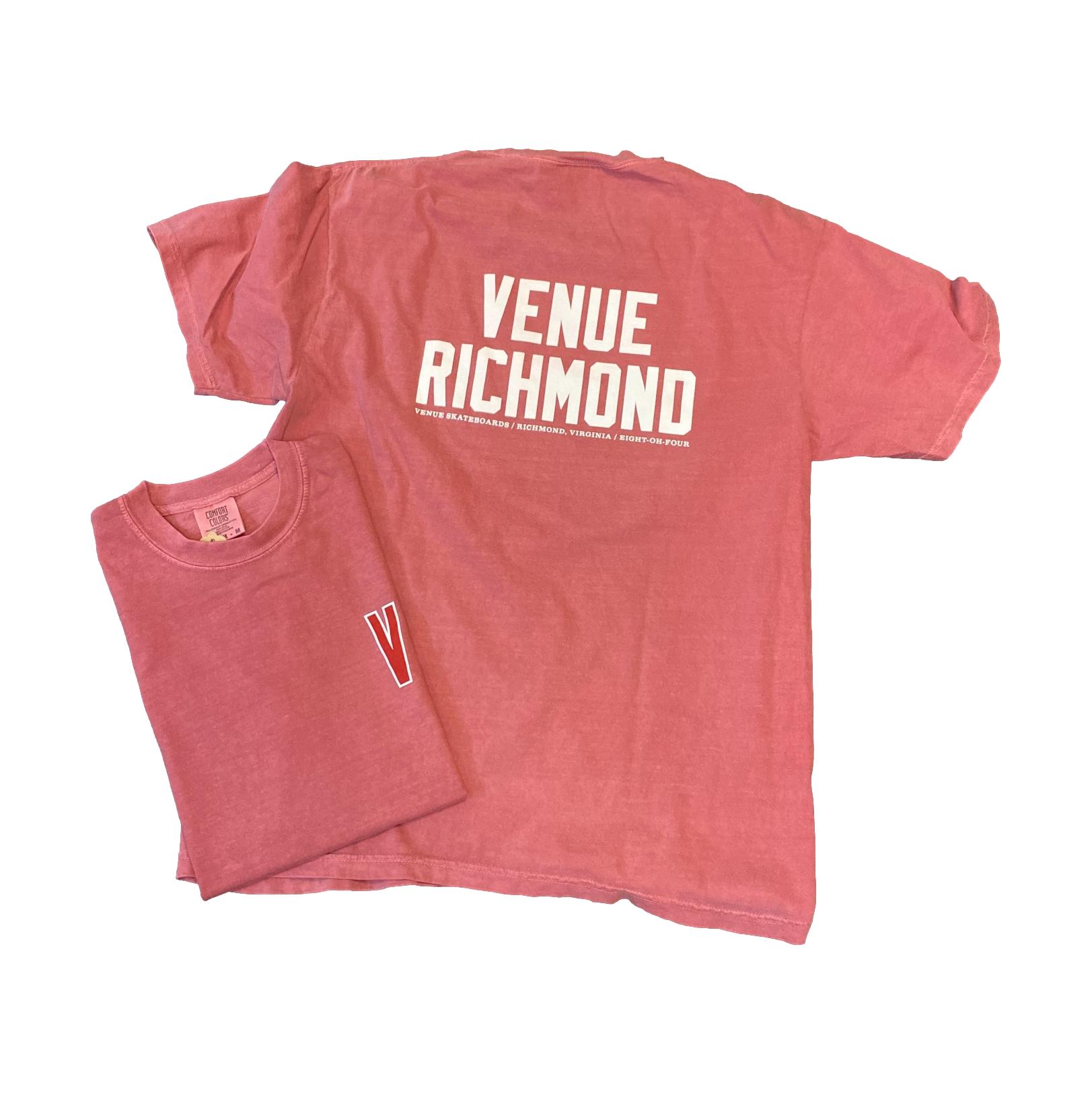 Venue "Venue Richmond" T-Shirt Brick - Venue Skateboards