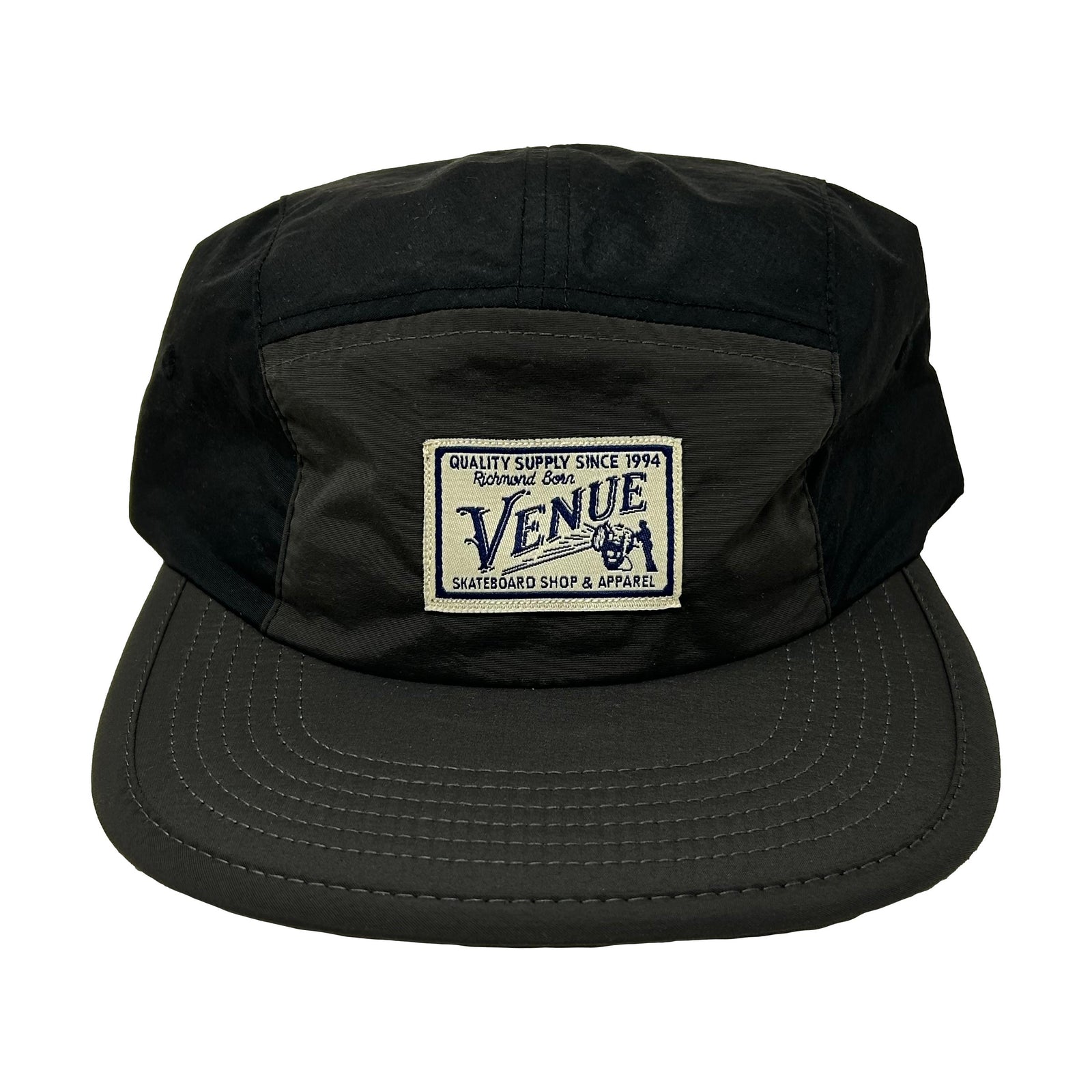 Venue Quality Supply Two-Tone Nylon Cap Coal/Black - Venue Skateboards
