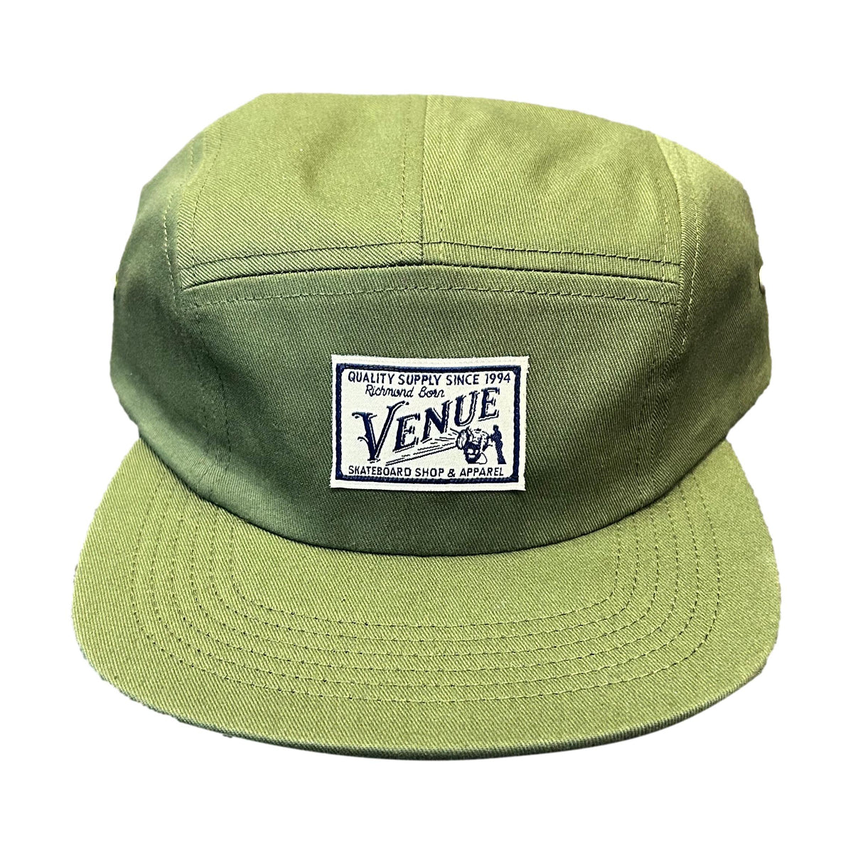 Venue Quality Supply 5 Panel Cap Army - Venue Skateboards