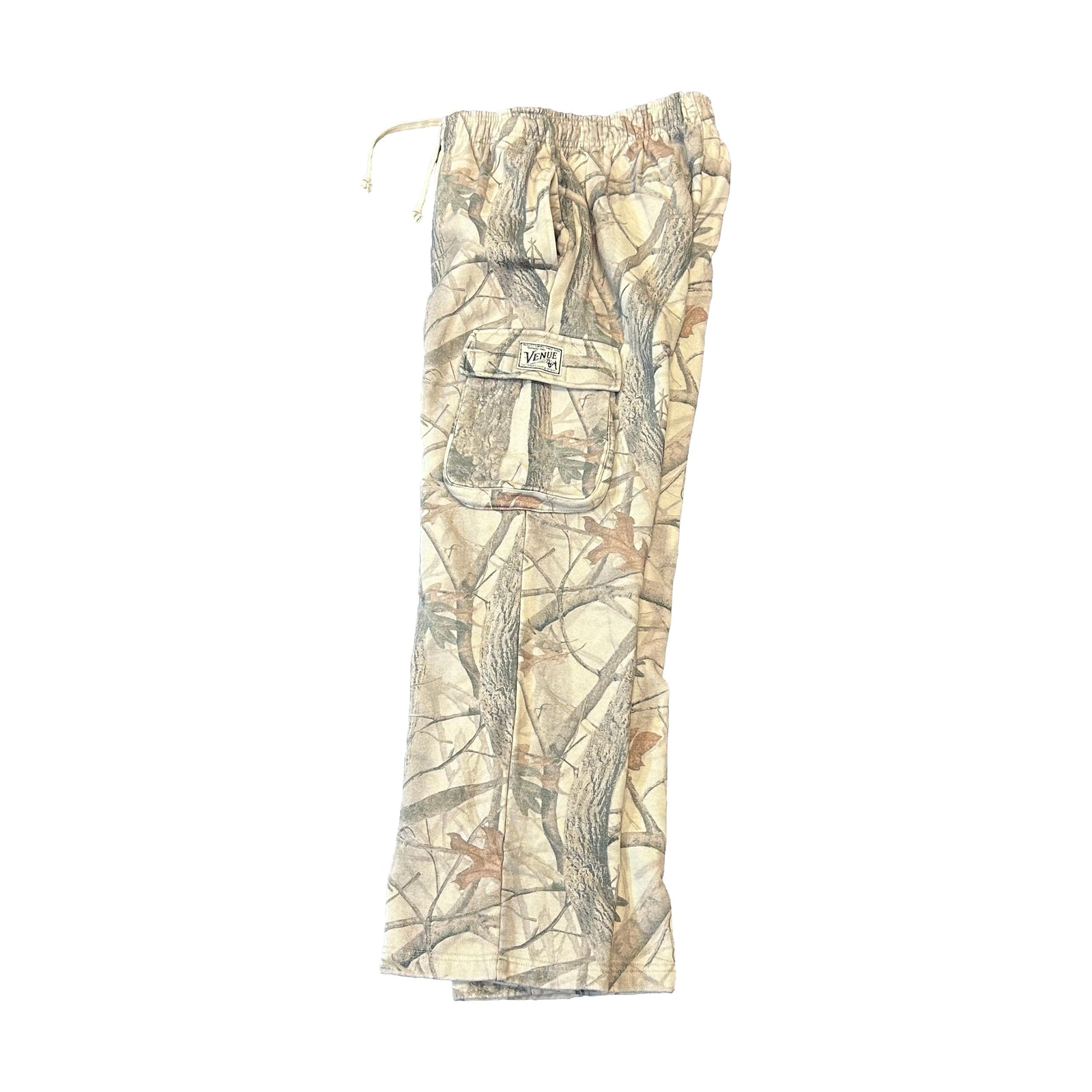 Venue Cargo Sweatpants w/Quality Service Woven Patch Camo - Venue Skateboards