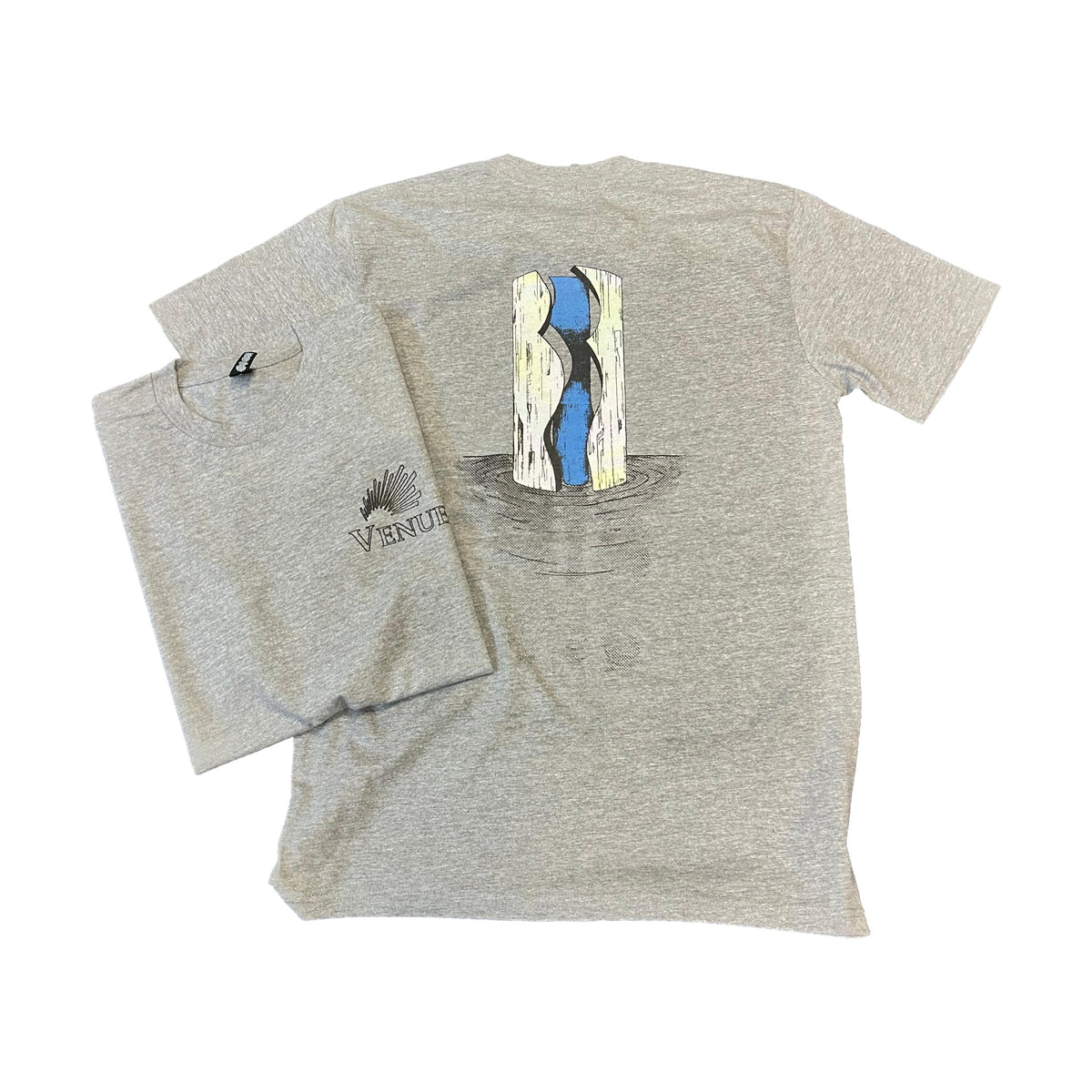 Venue Suntrust Water T-Shirt Grey - Venue Skateboards