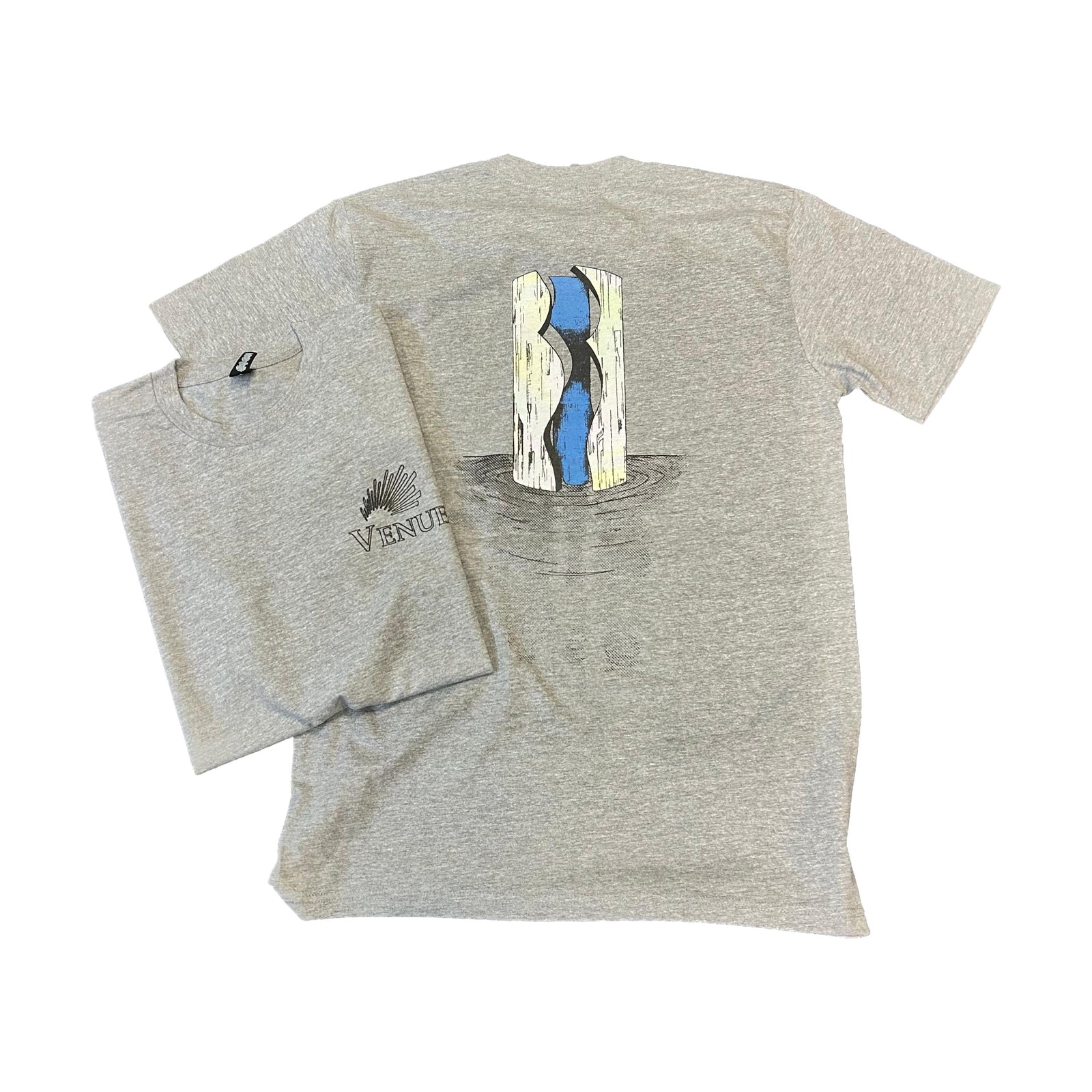Venue Suntrust Water T-Shirt Grey - Venue Skateboards