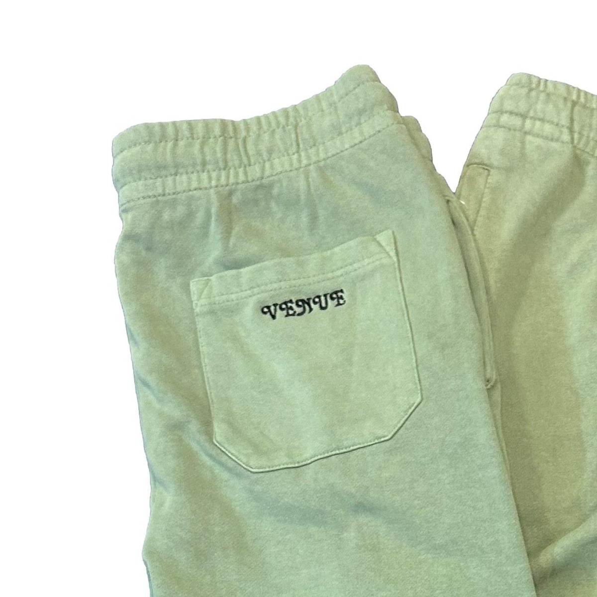 Venue Embroidered Fleece Sweatpants Oil Green - Venue Skateboards