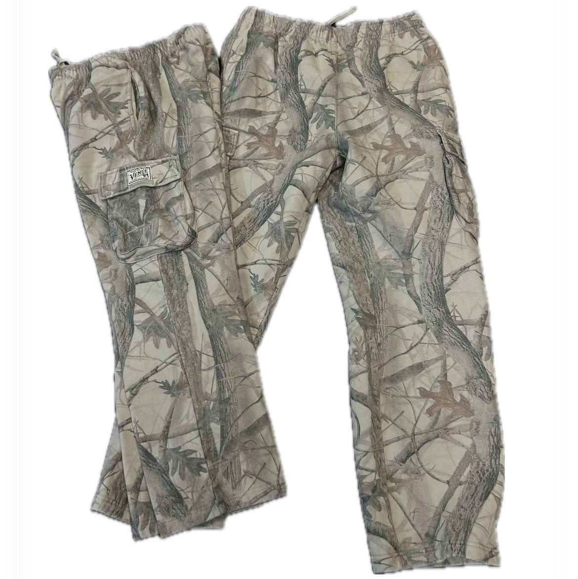 Venue Cargo Sweatpants w/Quality Service Woven Patch Camo - Venue Skateboards