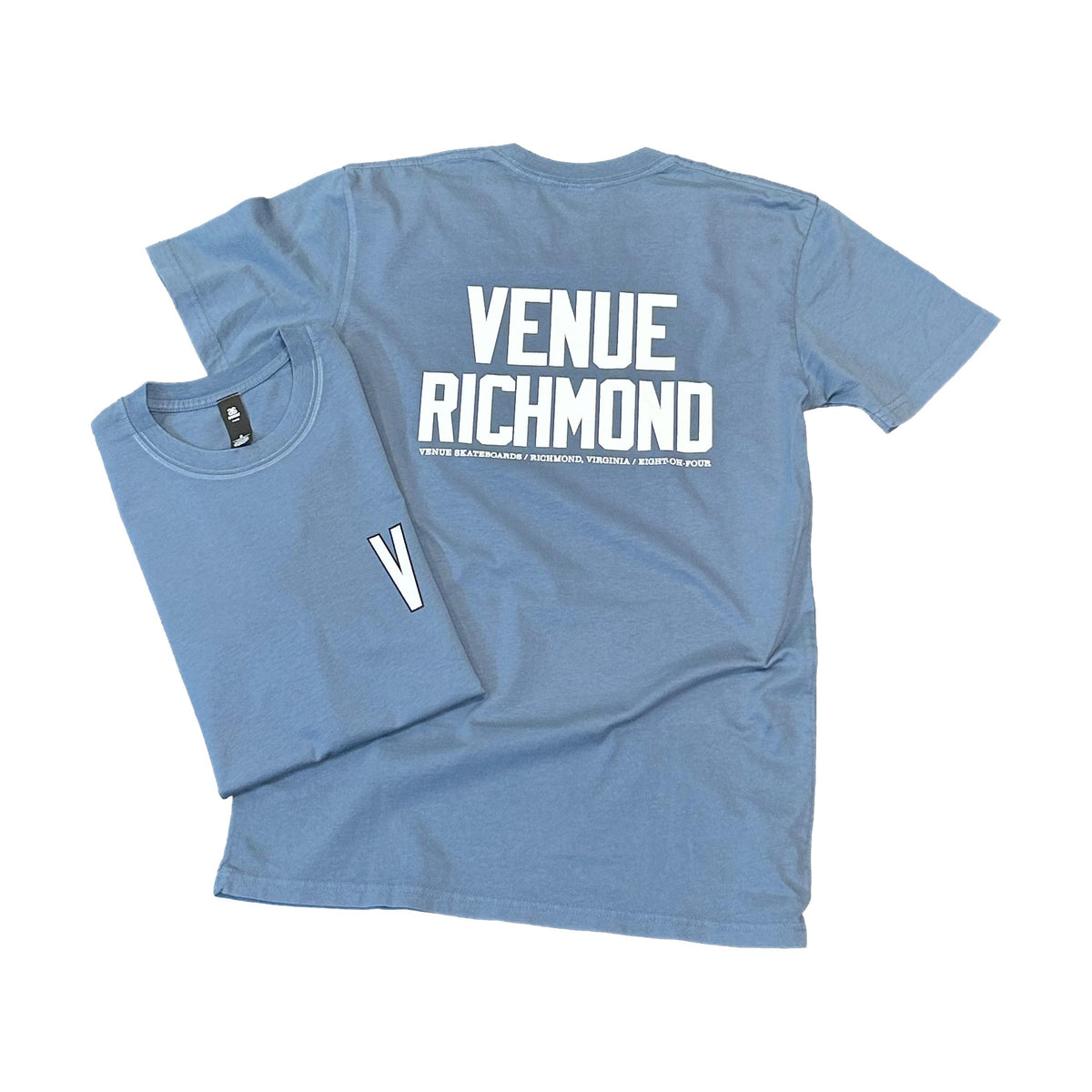 Venue "Venue Richmond" T-Shirt Faded Blue - Venue Skateboards