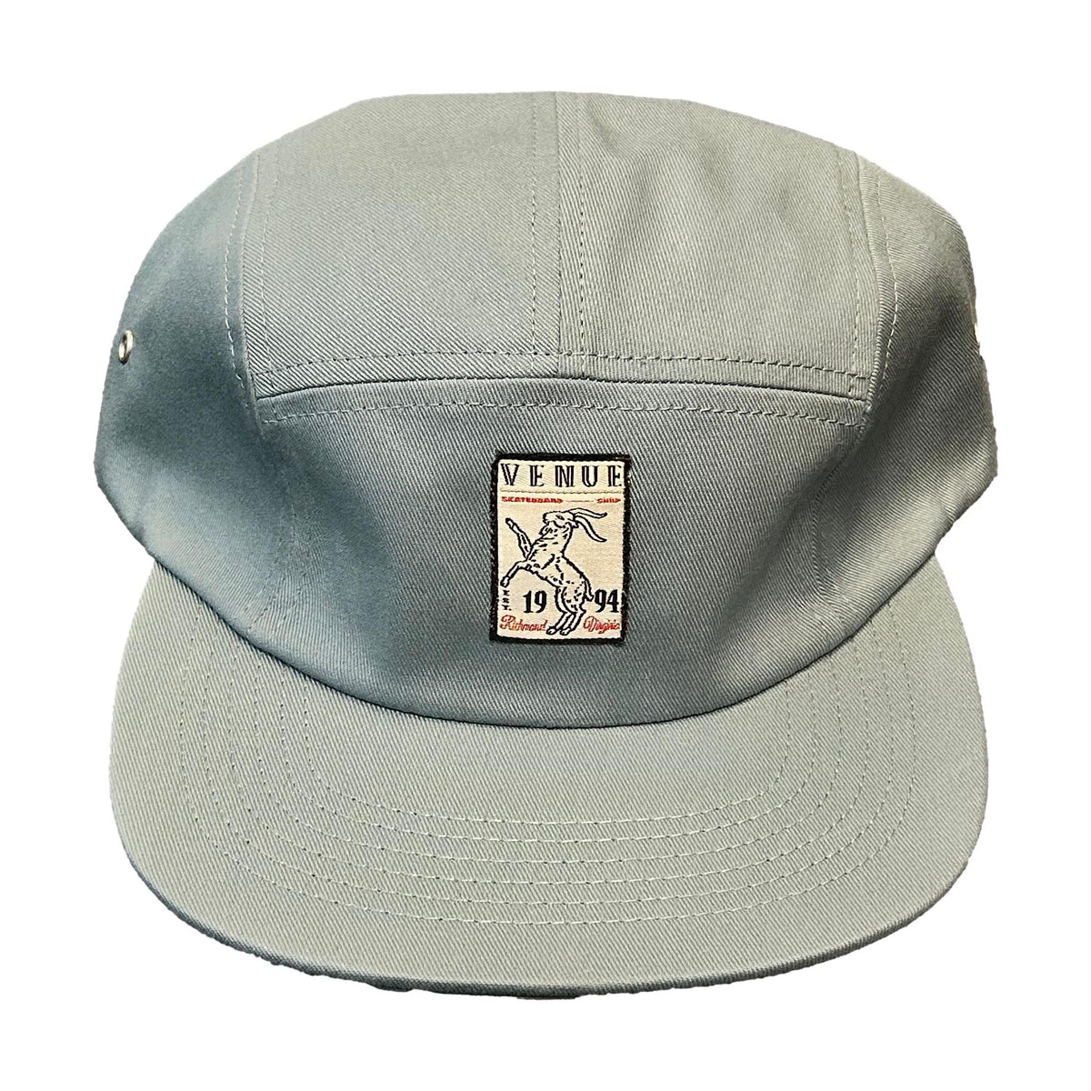 Venue Goat Label Five Panel Cap Mineral - Venue Skateboards
