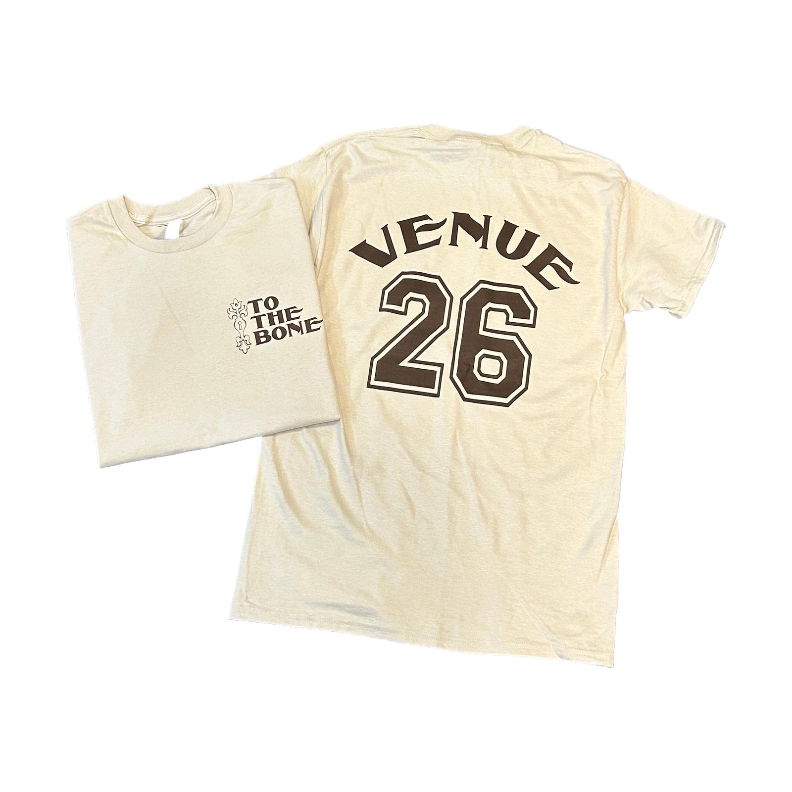 Venue To The Bone T-Shirt Sand - Venue Skateboards
