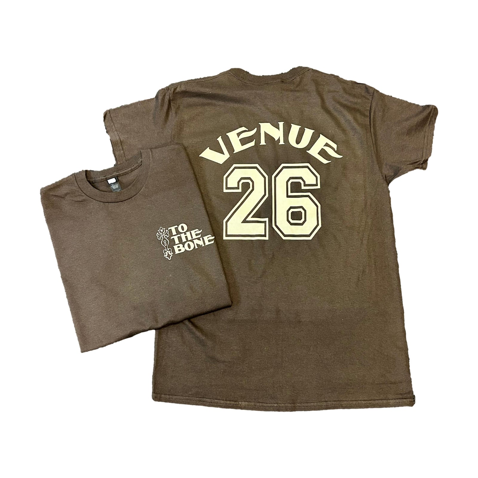 Venue To The Bone T-Shirt Dark Chocolate - Venue Skateboards