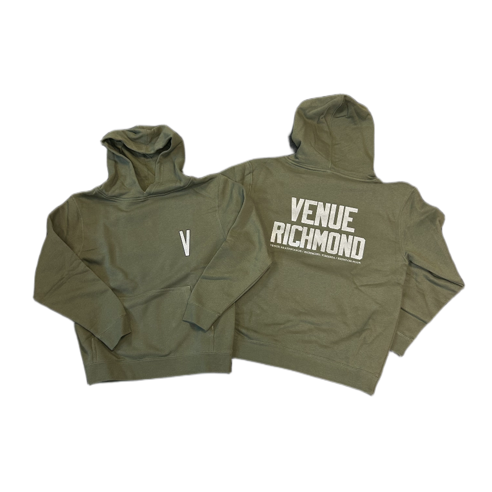 Venue "Venue Richmond" Youth Hooded Sweatshirt Army - Venue Skateboards