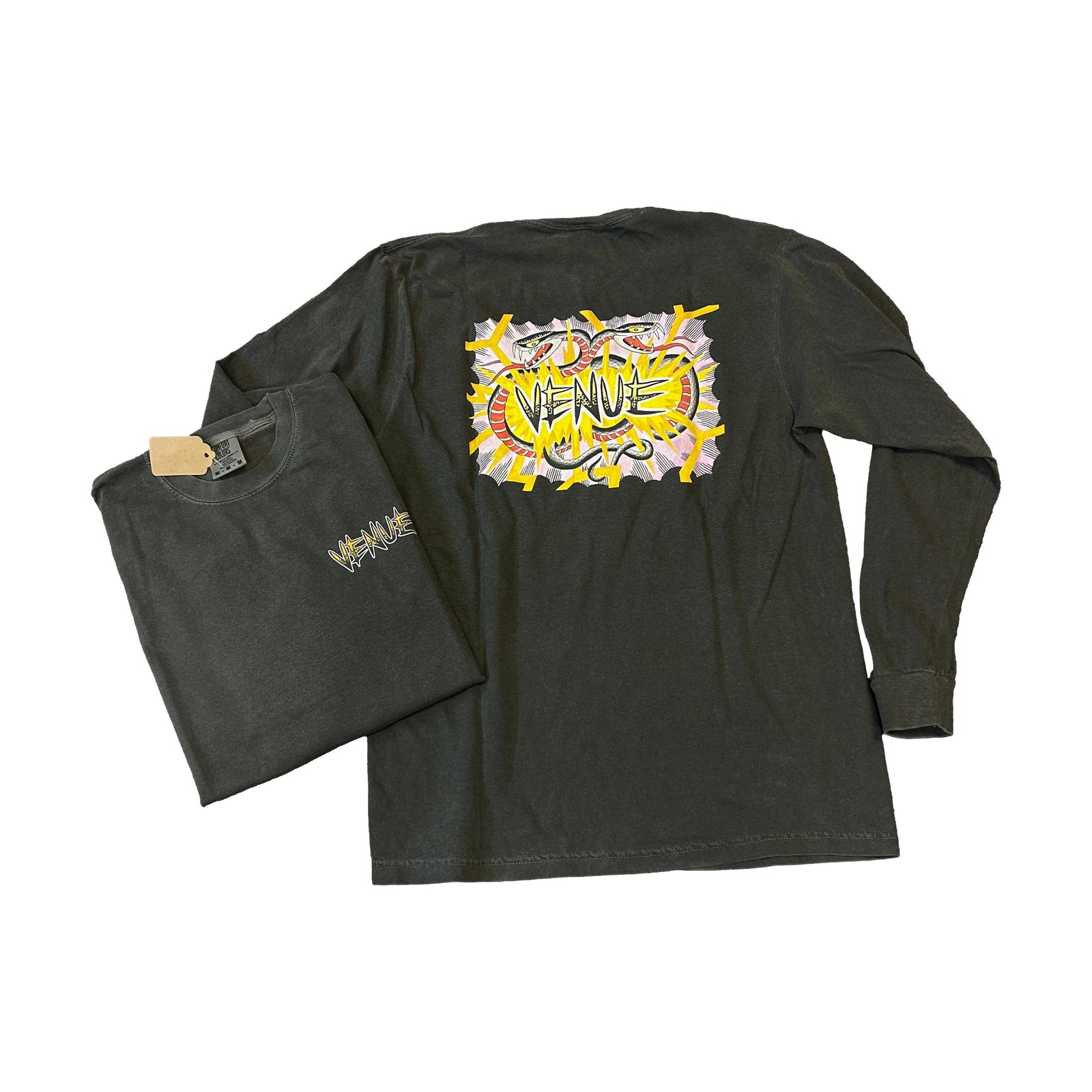 Venue Snake Longsleeve T-Shirt Pepper - Venue Skateboards