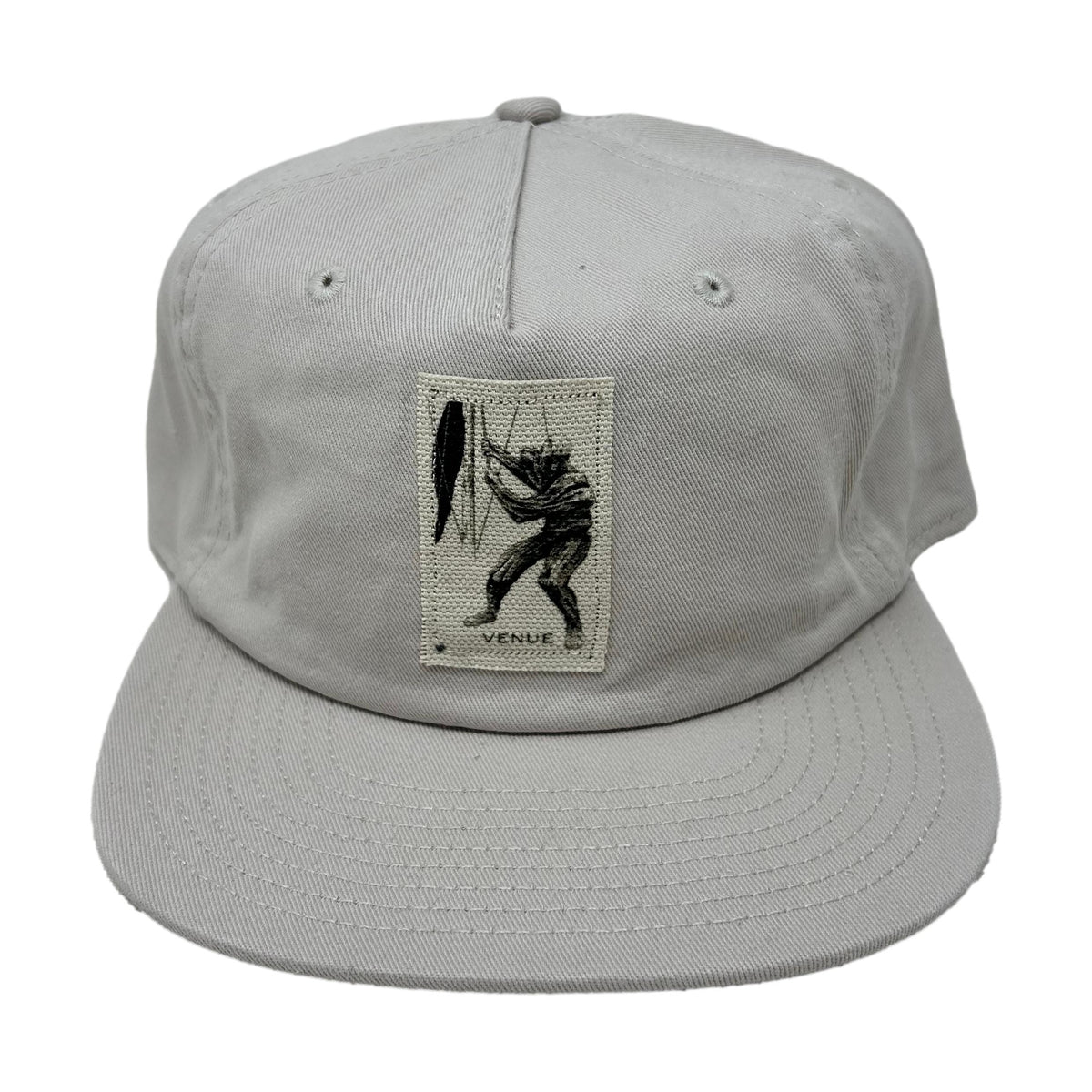 Venue James Center Label Five Panel Cap Bone - Venue Skateboards
