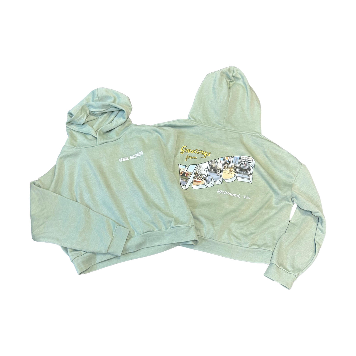 Venue "Greetings from Venue" Women's Hood Sage