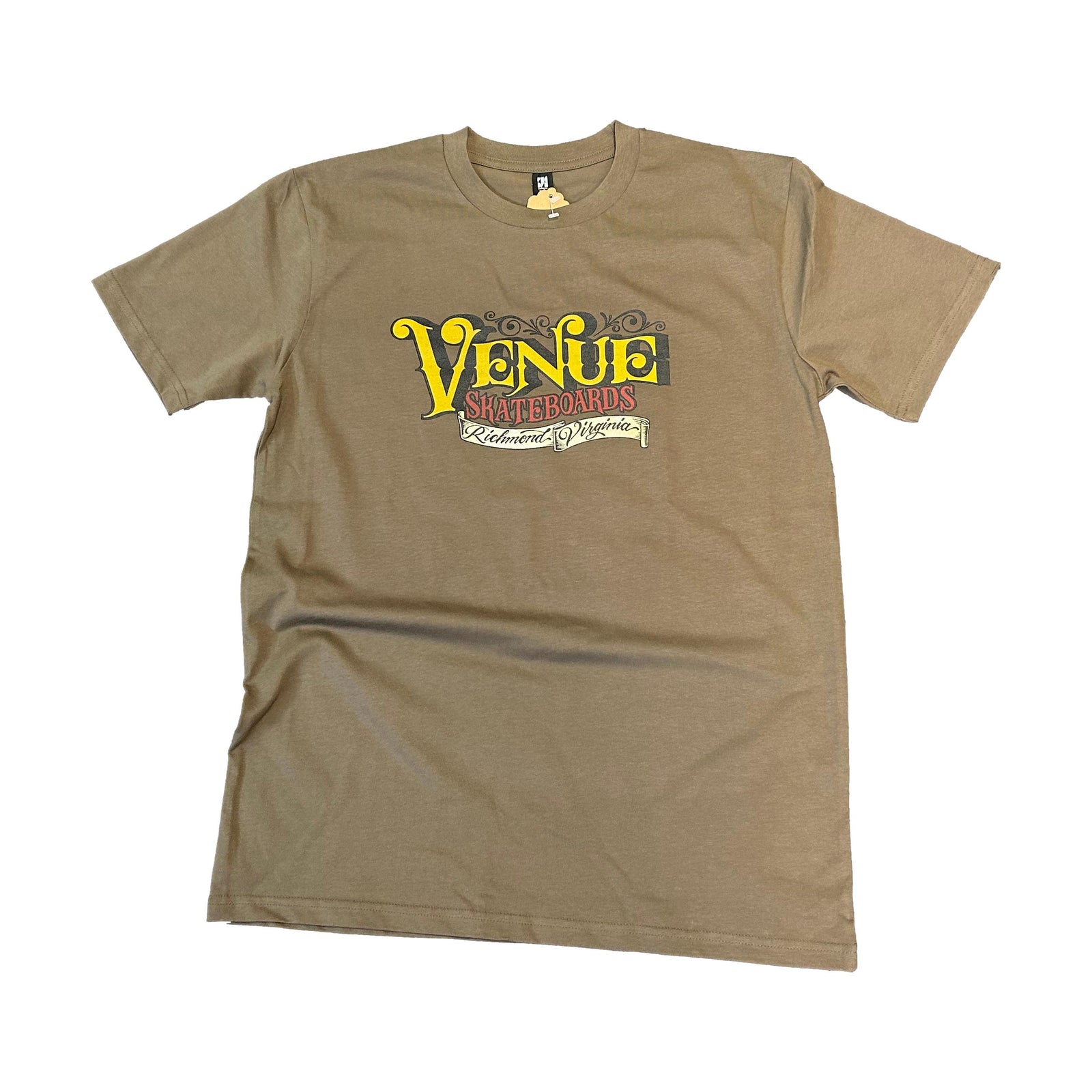 Venue Hospitality Logo Walnut - Venue Skateboards