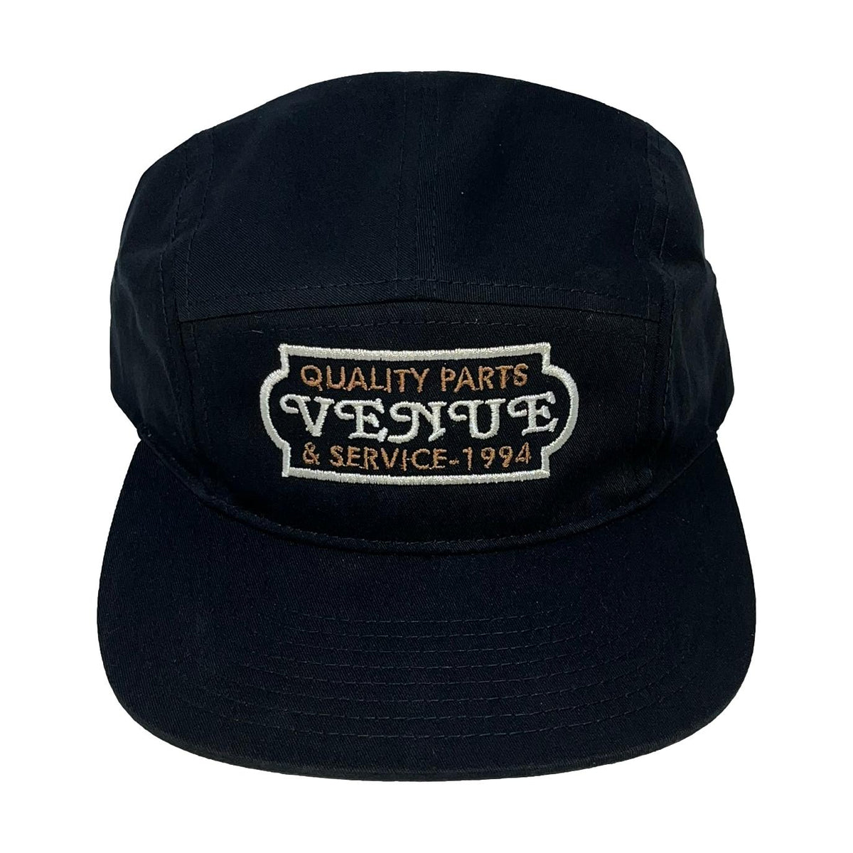 Venue Quality Parts Embroidered 5 Panel Hat Black