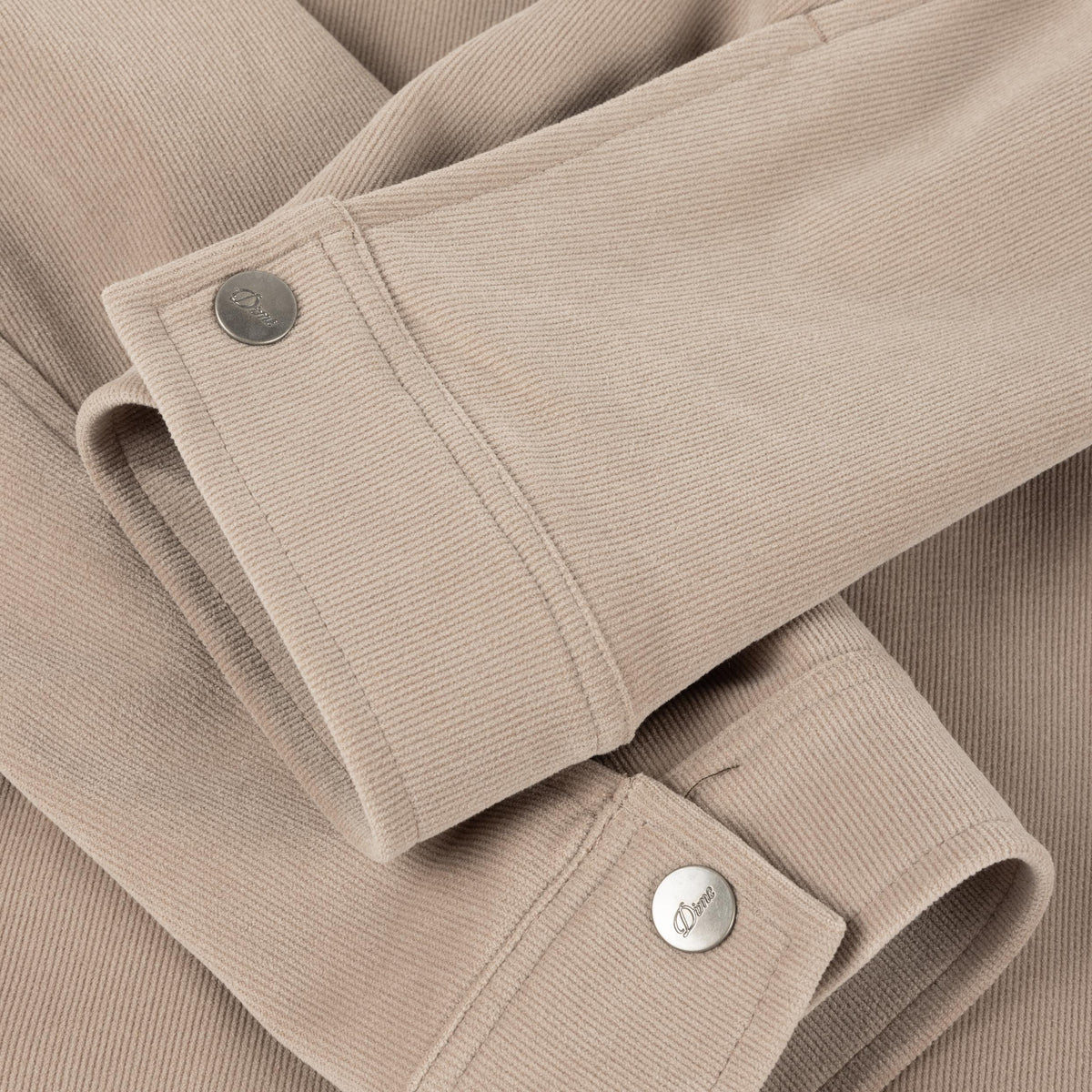 Dime Cord Zip Jacket Taupe - Venue Skateboards