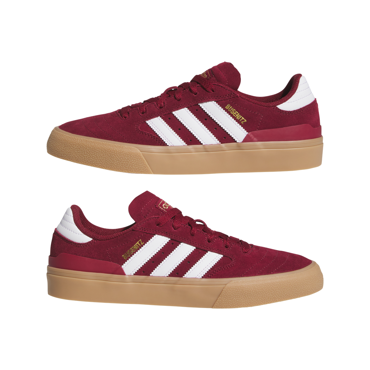 Adidas Busenitz Vulc II  Burgundy/White/Gold - Venue Skateboards