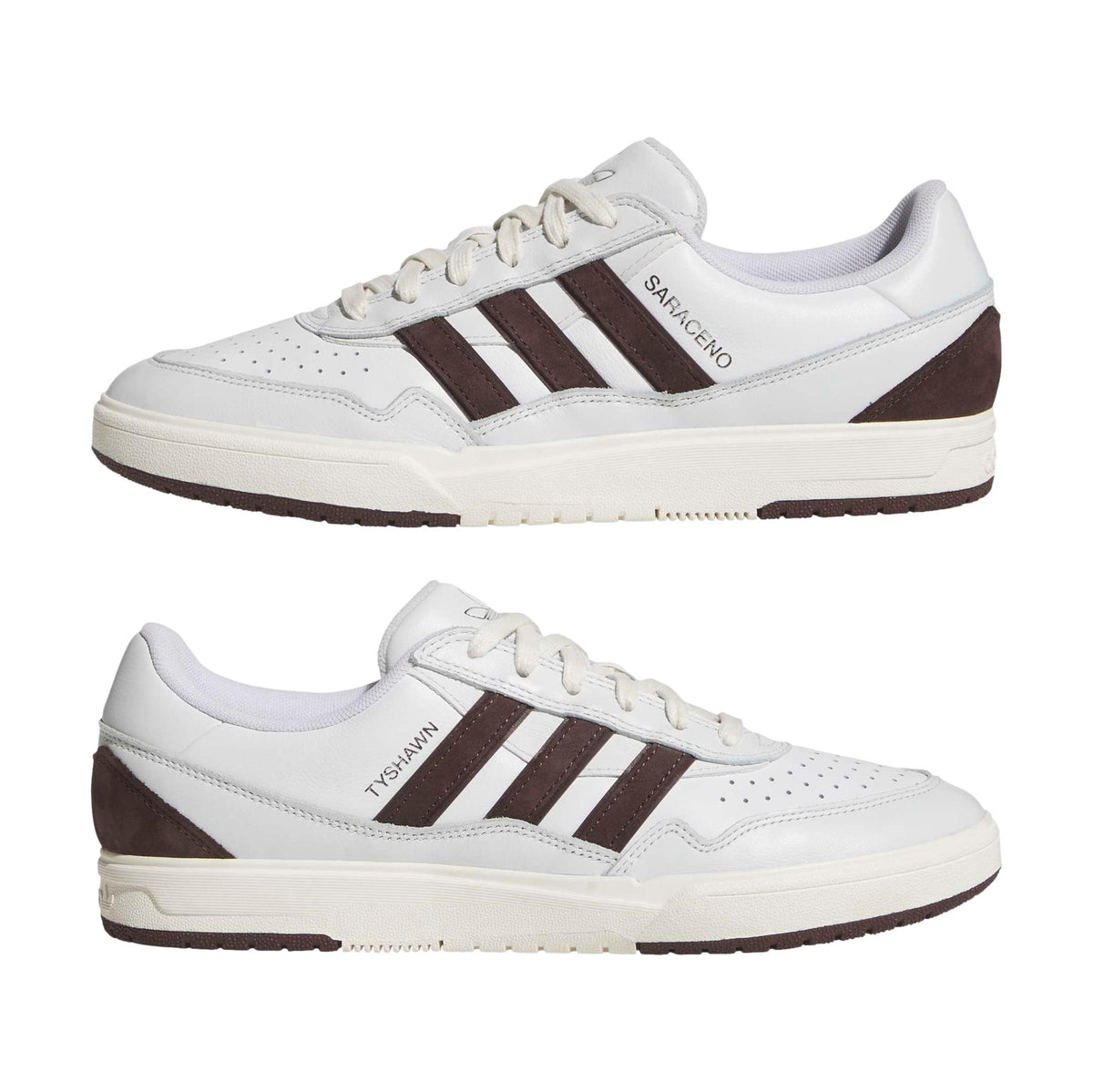 Adidas Tyshawn II X Zach Crystal White/Shadow Brown/Off White - Venue Skateboards