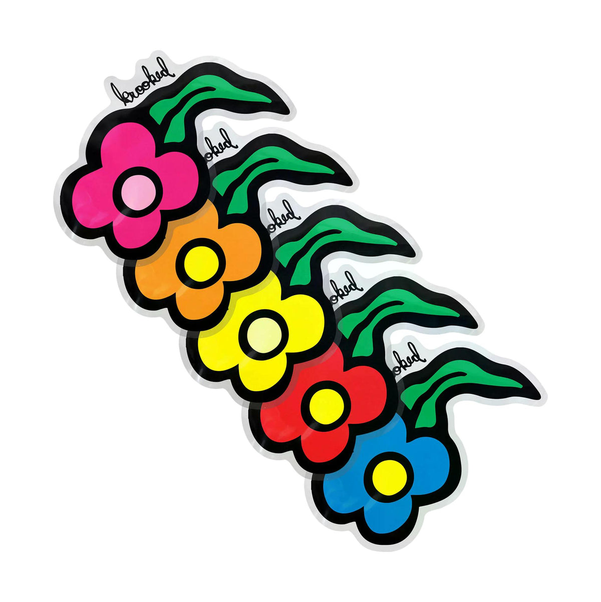 Krooked Wild Style Flowers Sticker