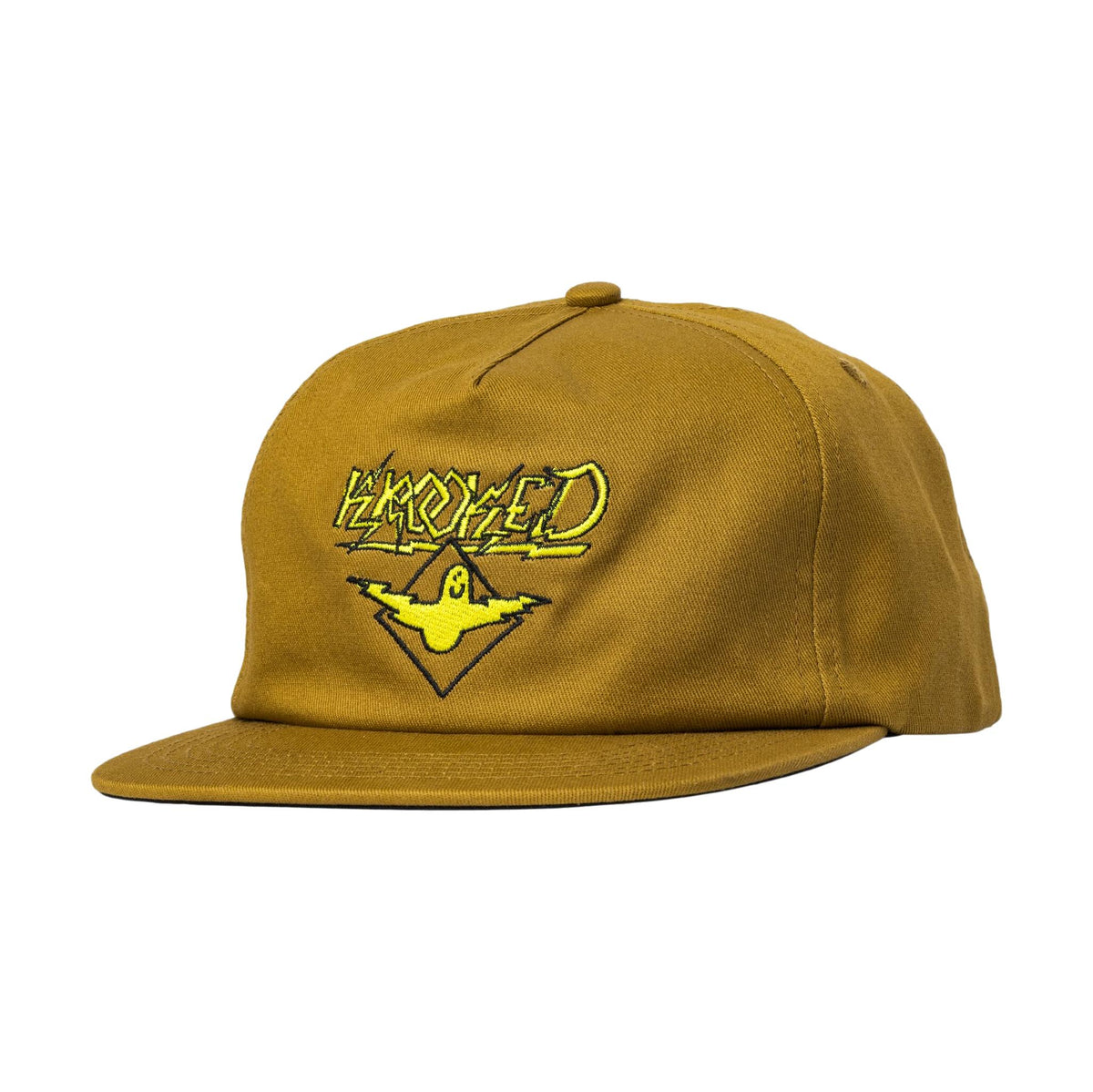 Krooked Bird Lightning Snapback Hat Tan - Venue Skateboards