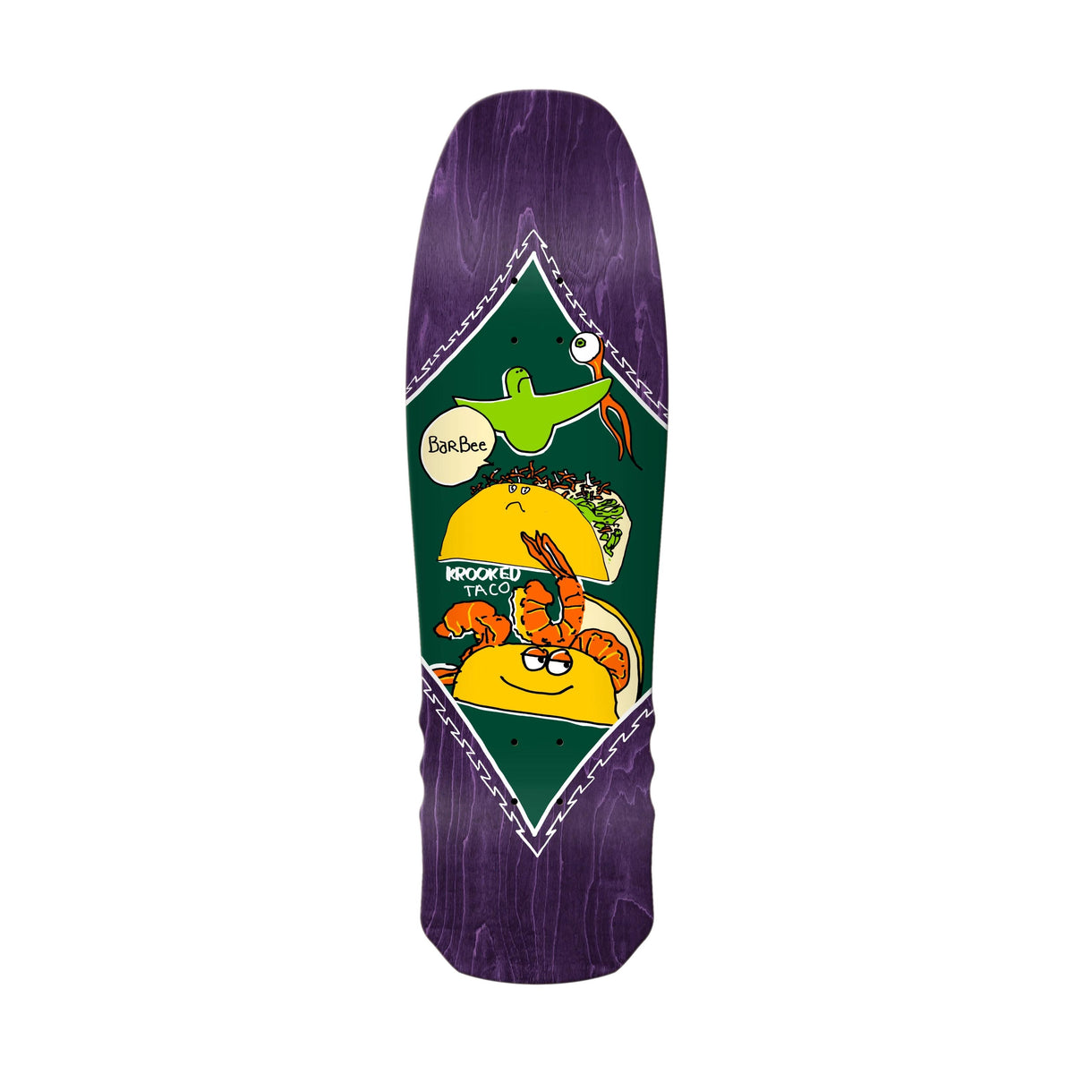 Krooked Barbee Shrimp Taco 9.3&quot; Deck - Venue Skateboards