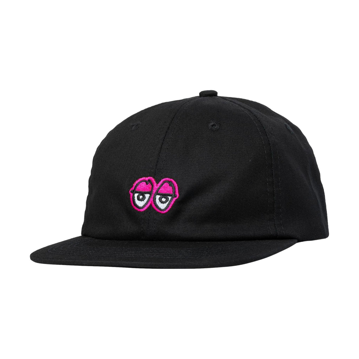 Krooked Eyes Adj. Strapback Hat Blk/Pnk - Venue Skateboards