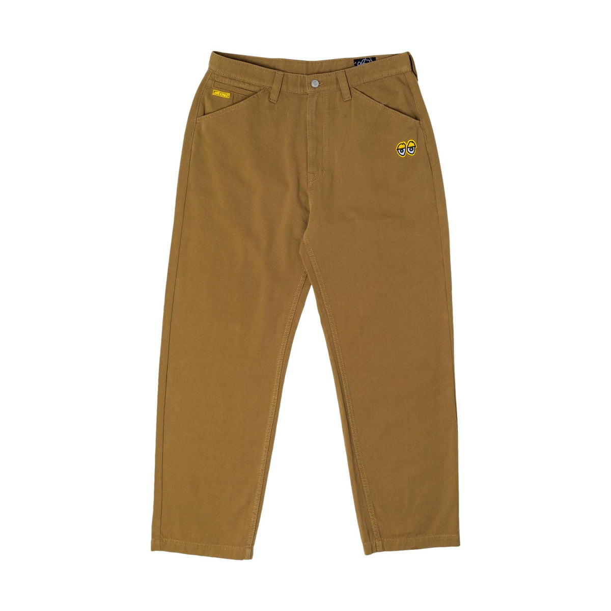 Krooked Eyes Twill Pant Khaki - Venue Skateboards