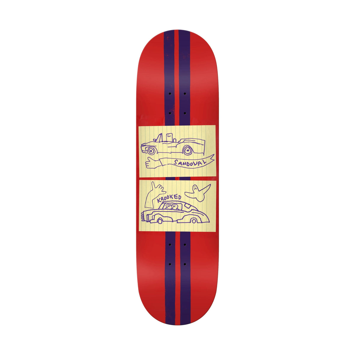 Krooked Sandoval Race Car 9.02&quot; Deck - Venue Skateboards