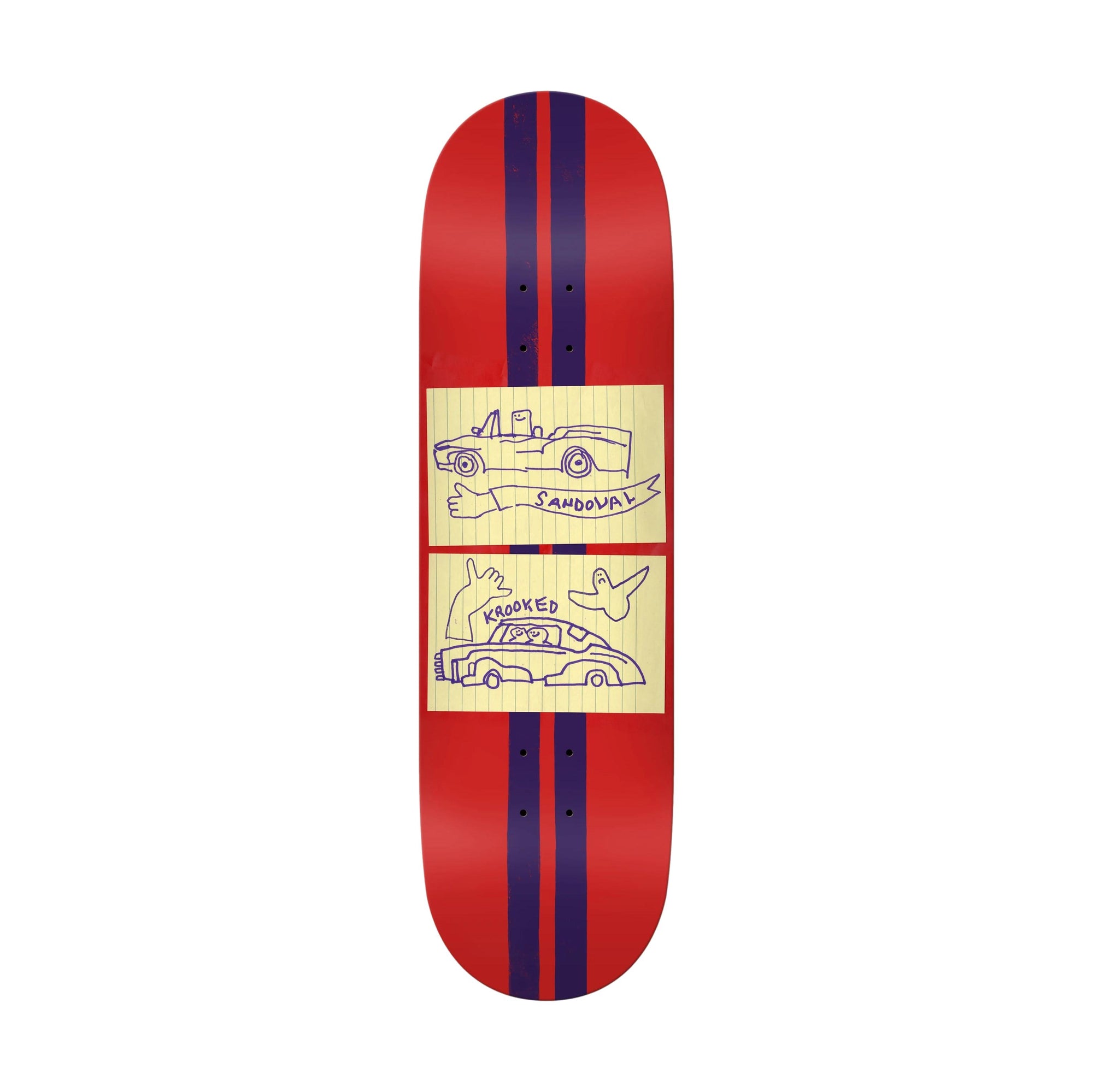 Krooked Sandoval Race Car 9.02" Deck - Venue Skateboards