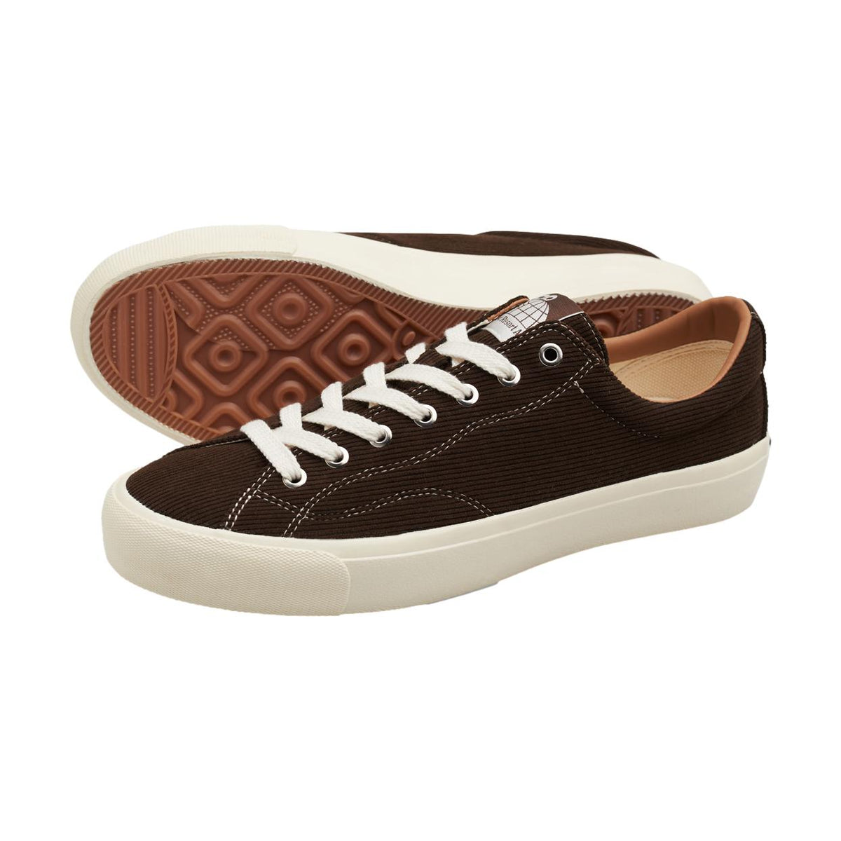 Last Resort VM003 LO Cord Dark Brown/White - Venue Skateboards