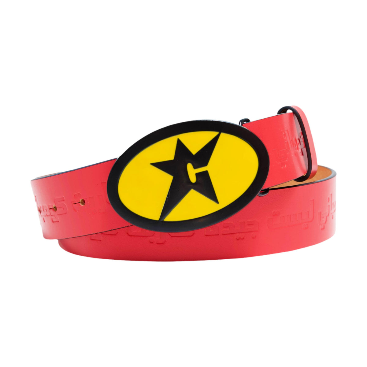 Carpet Company Leather Belt With Buckle Red - Venue Skateboards