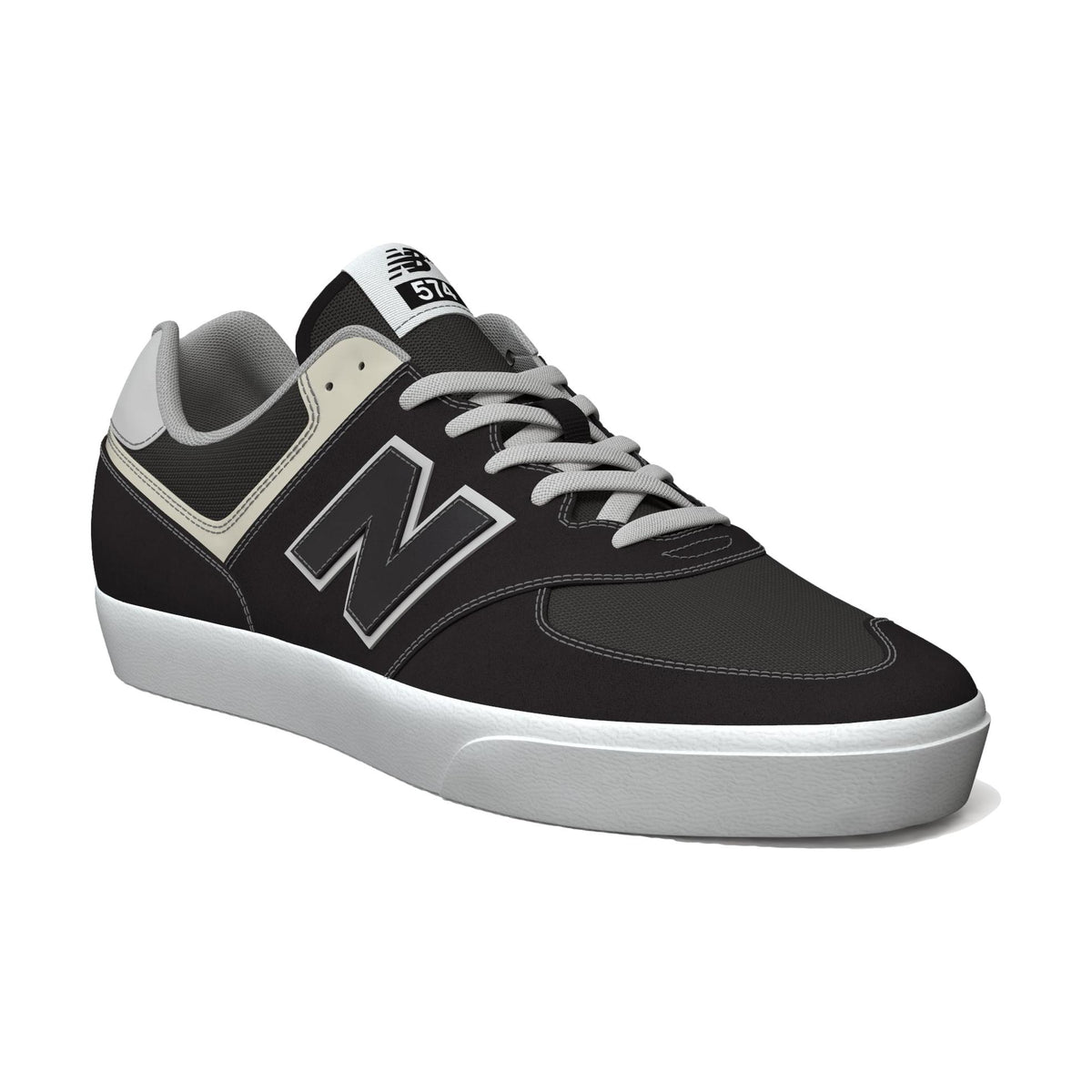New Balance 574  Vulc Black w/Grey - Venue Skateboards