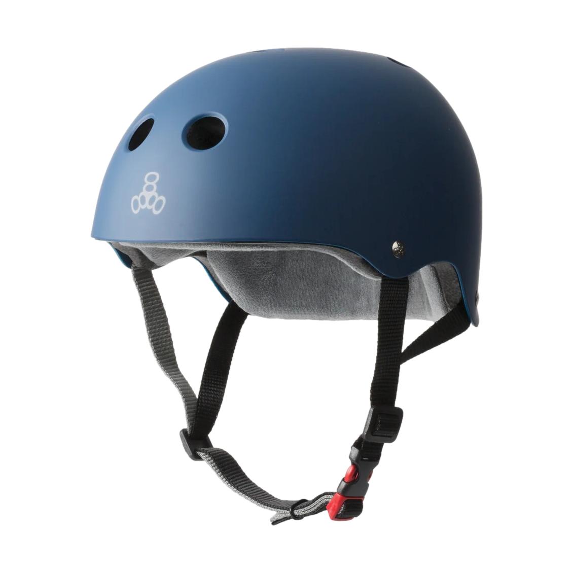 Triple 8 Certified Sweatsaver Helmet Navy Matte - Venue Skateboards